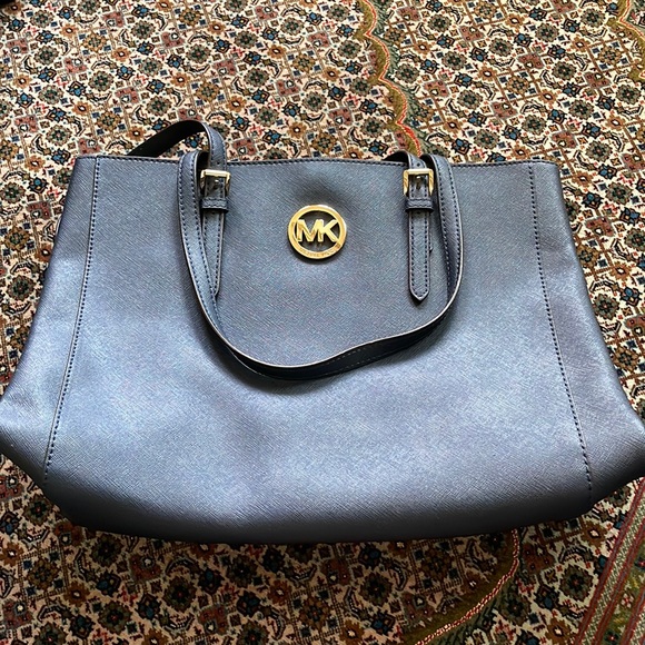 Michael Kors Blue Artificial Leather Tote Bag main image 0